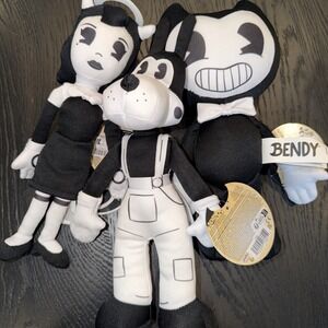 Bendy and the Ink Machine Plush Lot – Bendy, Boris, Alice Angel,